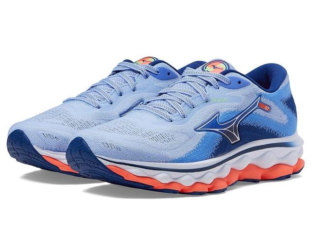 Mizuno Wave Sky 7 Heron/Silver) Women's Shoes Product Image