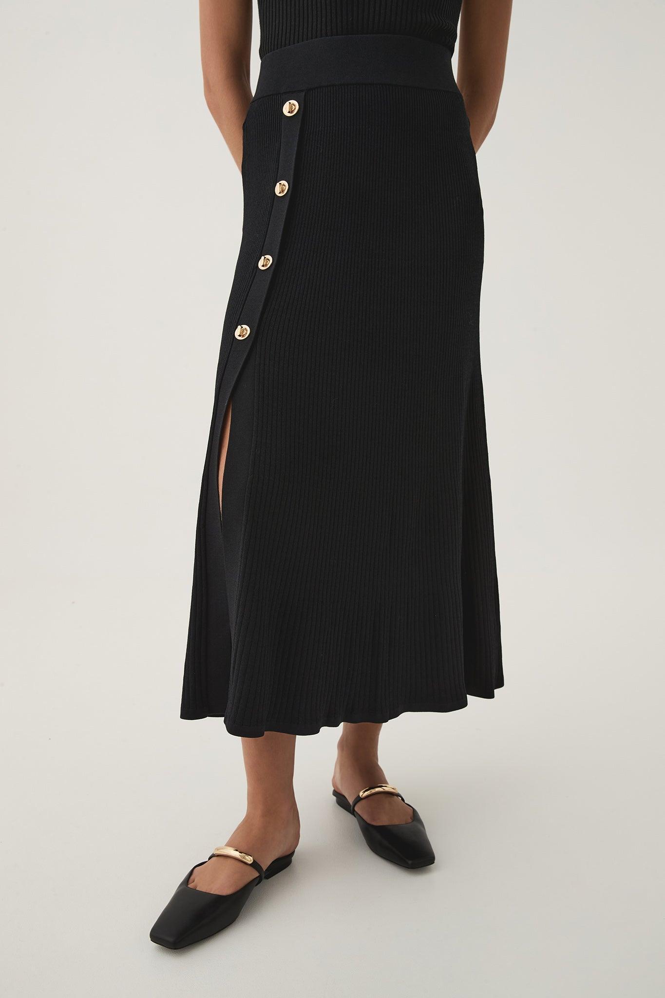 Rossana Knit Midi Skirt Product Image