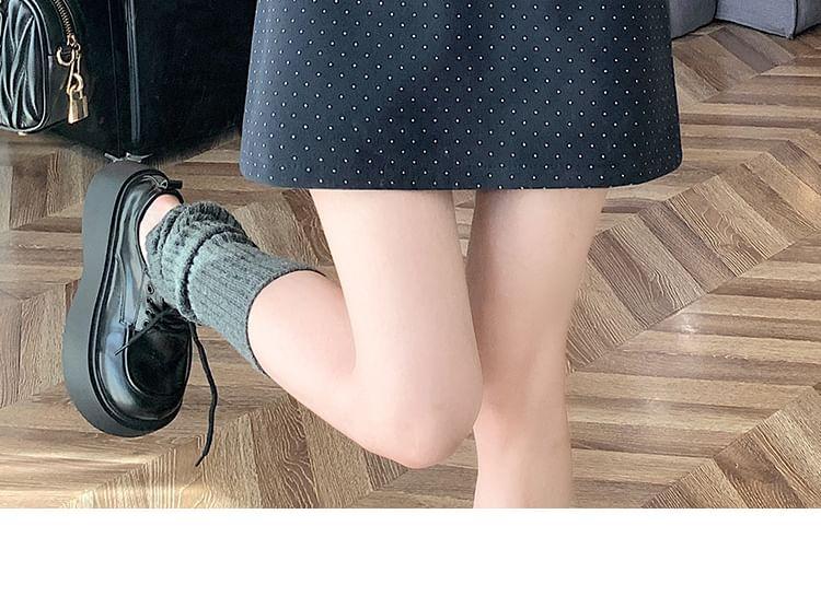 High Waist Polka Dot Mini Skirt Product Image