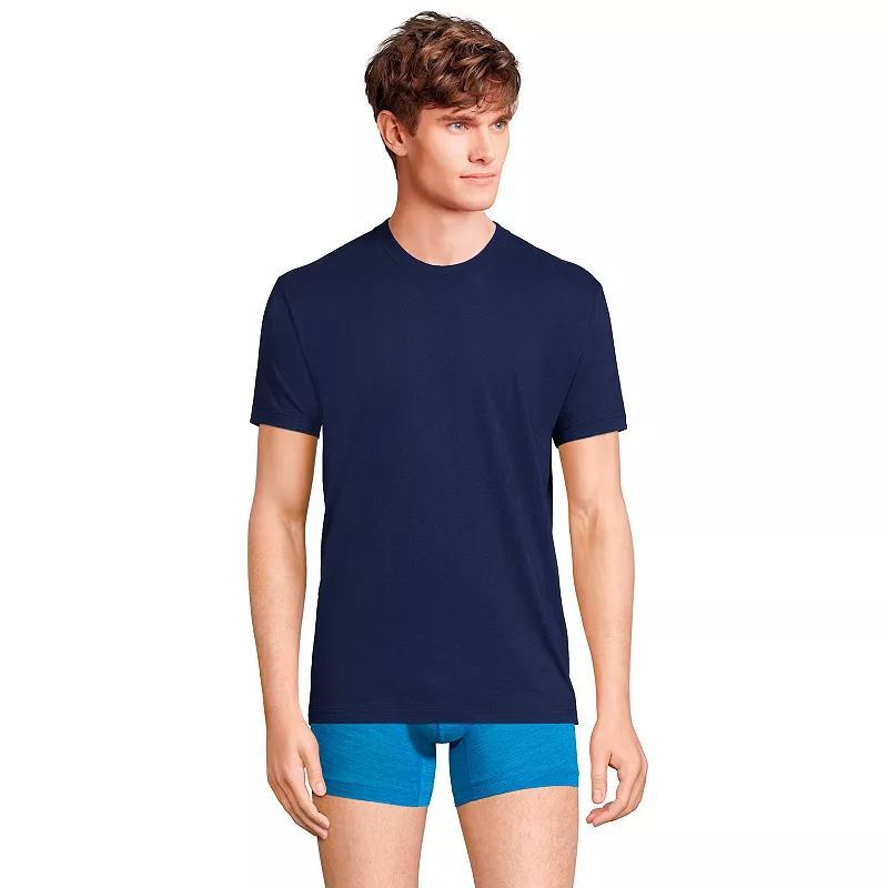 Mens Lands End Crewneck 3-Pack Undershirt Product Image