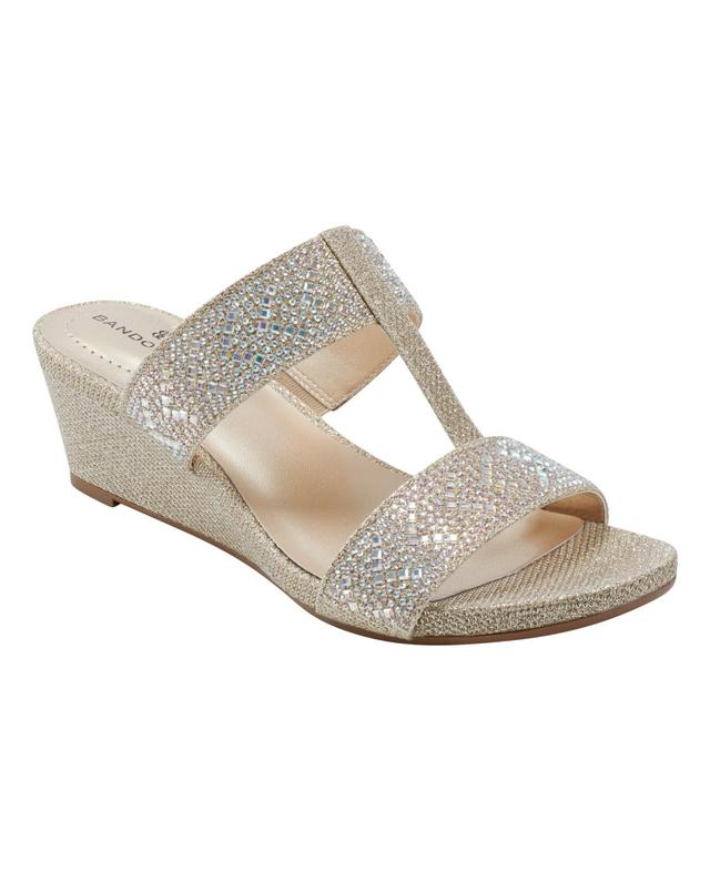 Bandolino Womens Iluvit Embellished Dress Wedge Sandals Product Image