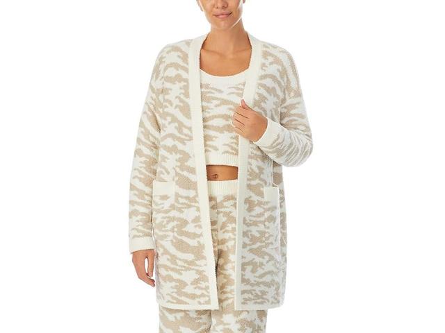 Sanctuary Long Sleeve Open Cardigan (Stone Camo) Women's Robe Product Image