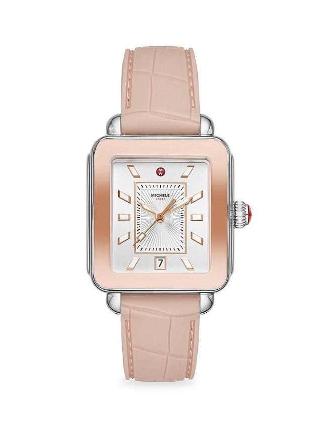 Womens Deco Sport Two-Tone Pink Gold Watch Product Image