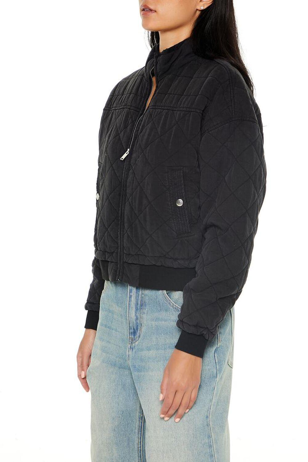 Quilted Zip-Up Bomber Jacket | Forever 21 Product Image