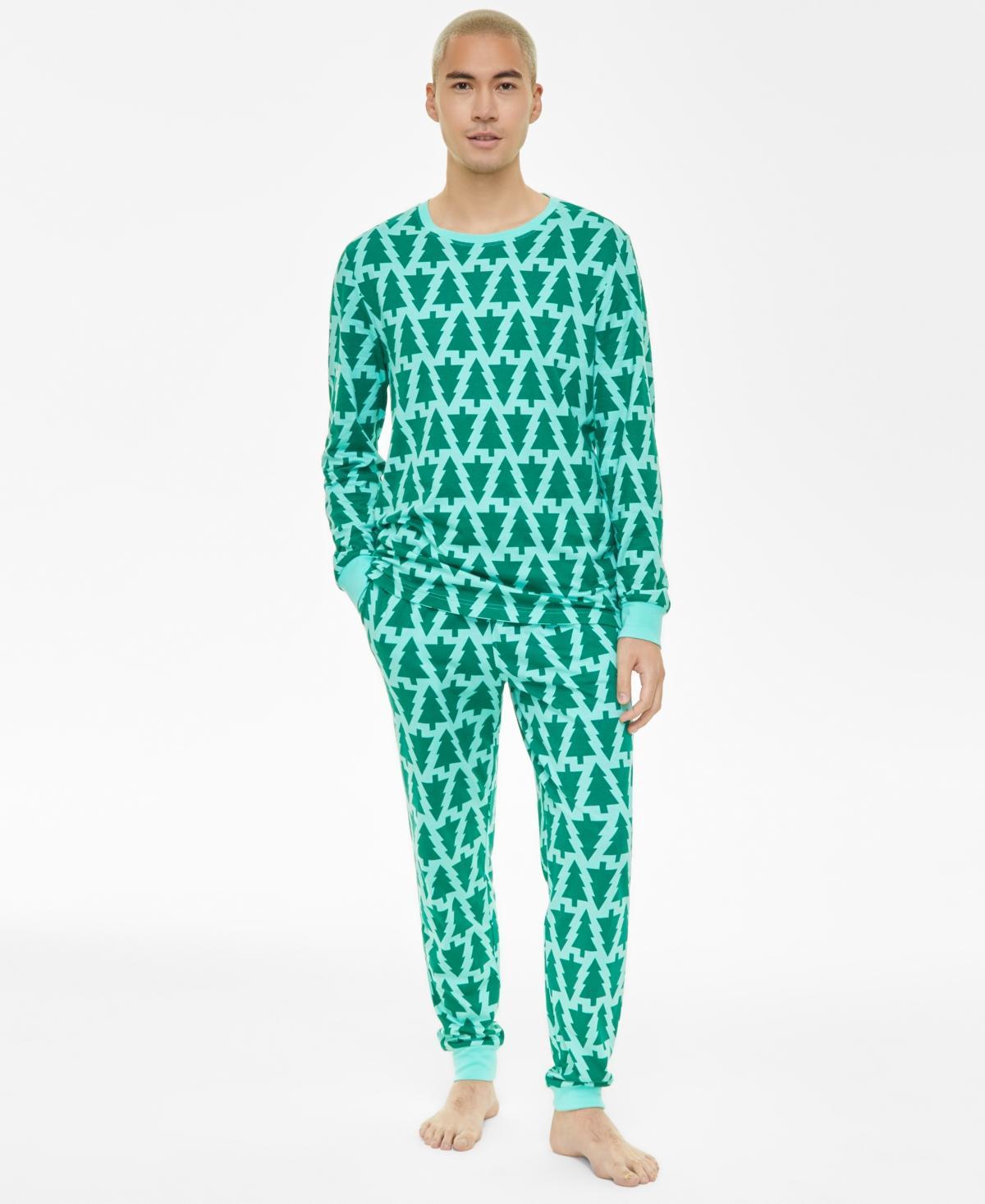 Holiday Lane Mens 2-Pc. Trees Cotton Pajamas Set, Created for Macys Product Image