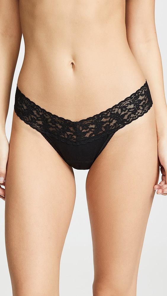 Hanky Panky Low Rise Cotton Thong 3 Pack | Shopbop Product Image