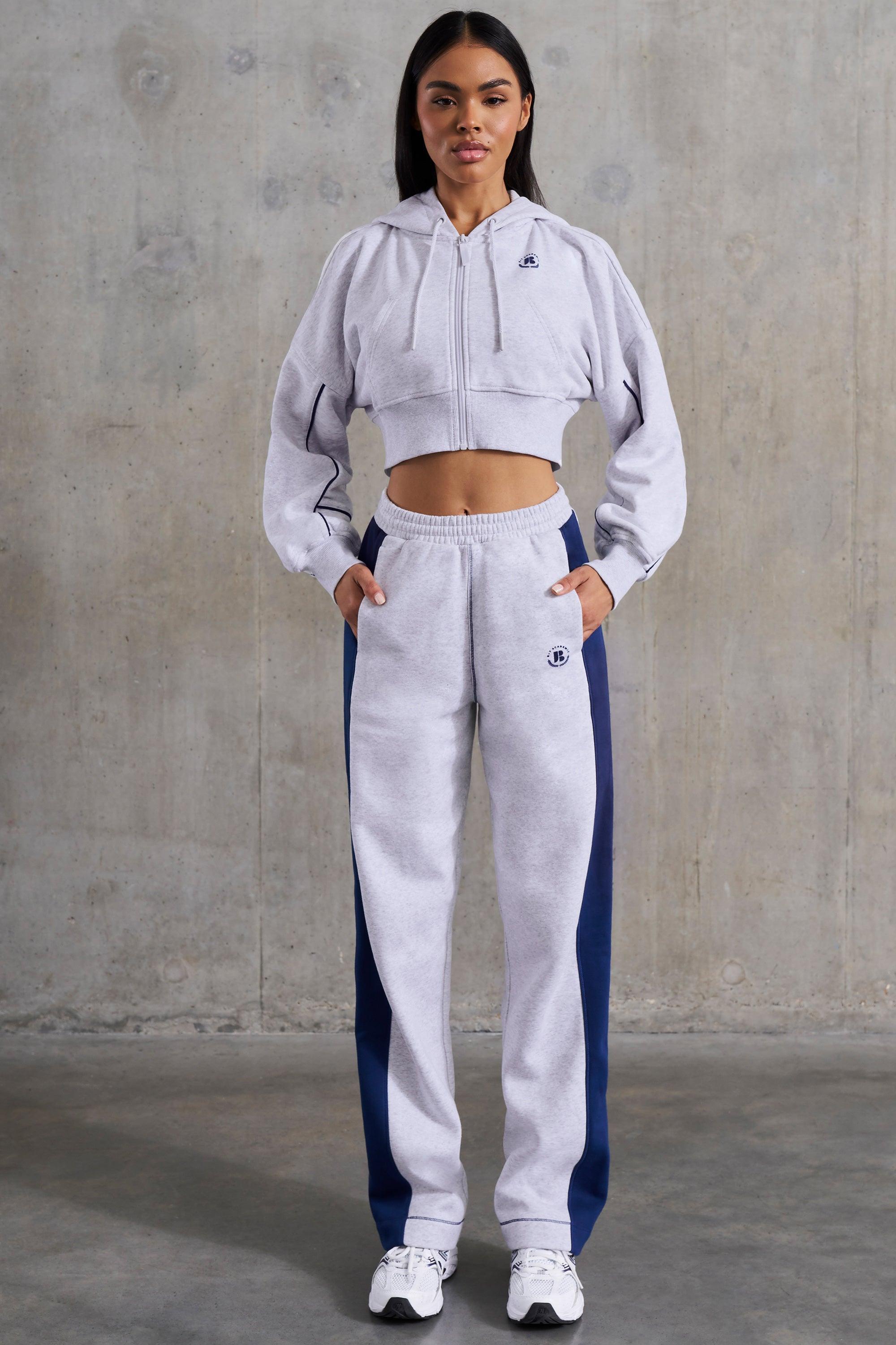 Petite Wide Leg Sweatpants in Heather Grey product image