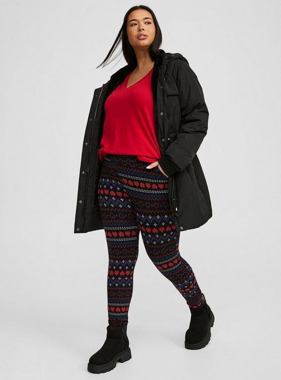 High-Rise Full Length Signature Waist Fleece-Lined Pocket Legging Product Image