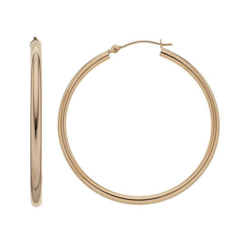 Forever 14K Hoop Earrings, Womens, 14k Gold Product Image