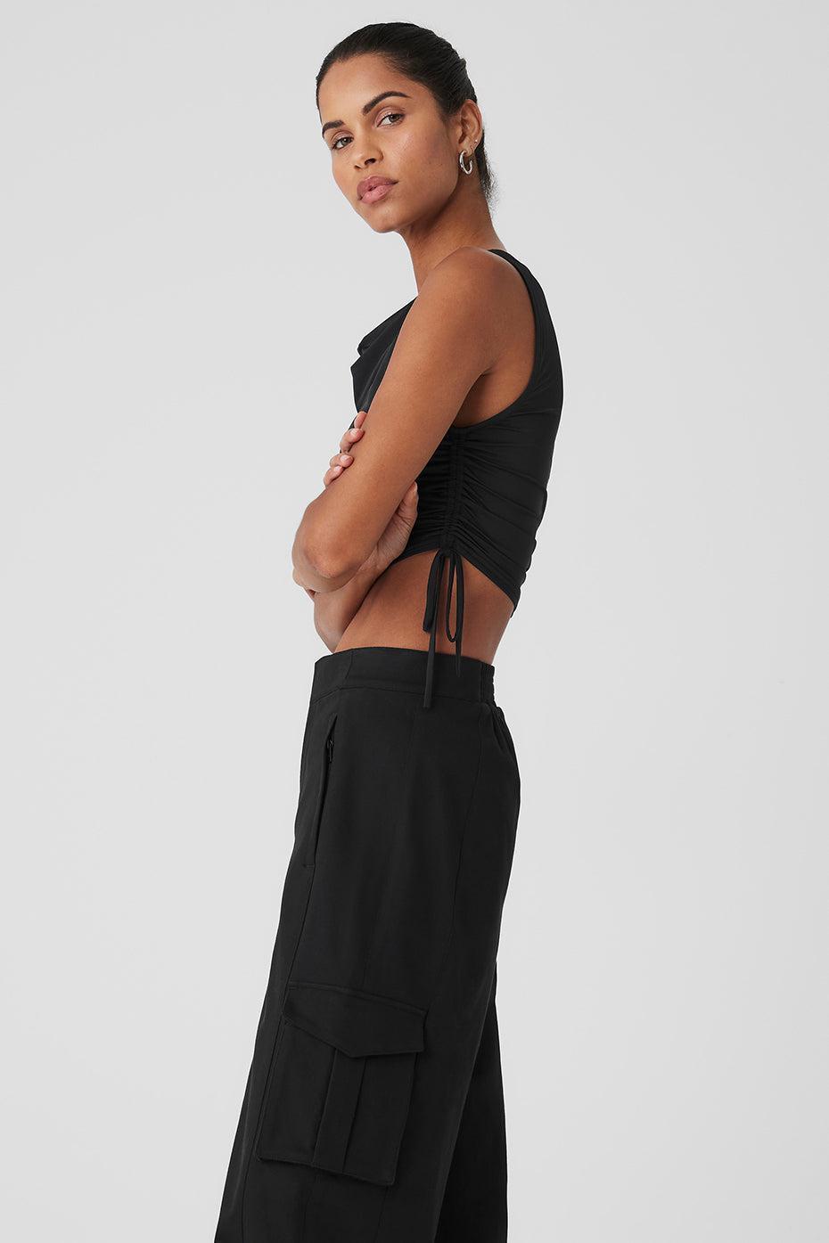 Standout Cropped Tank - Black Product Image