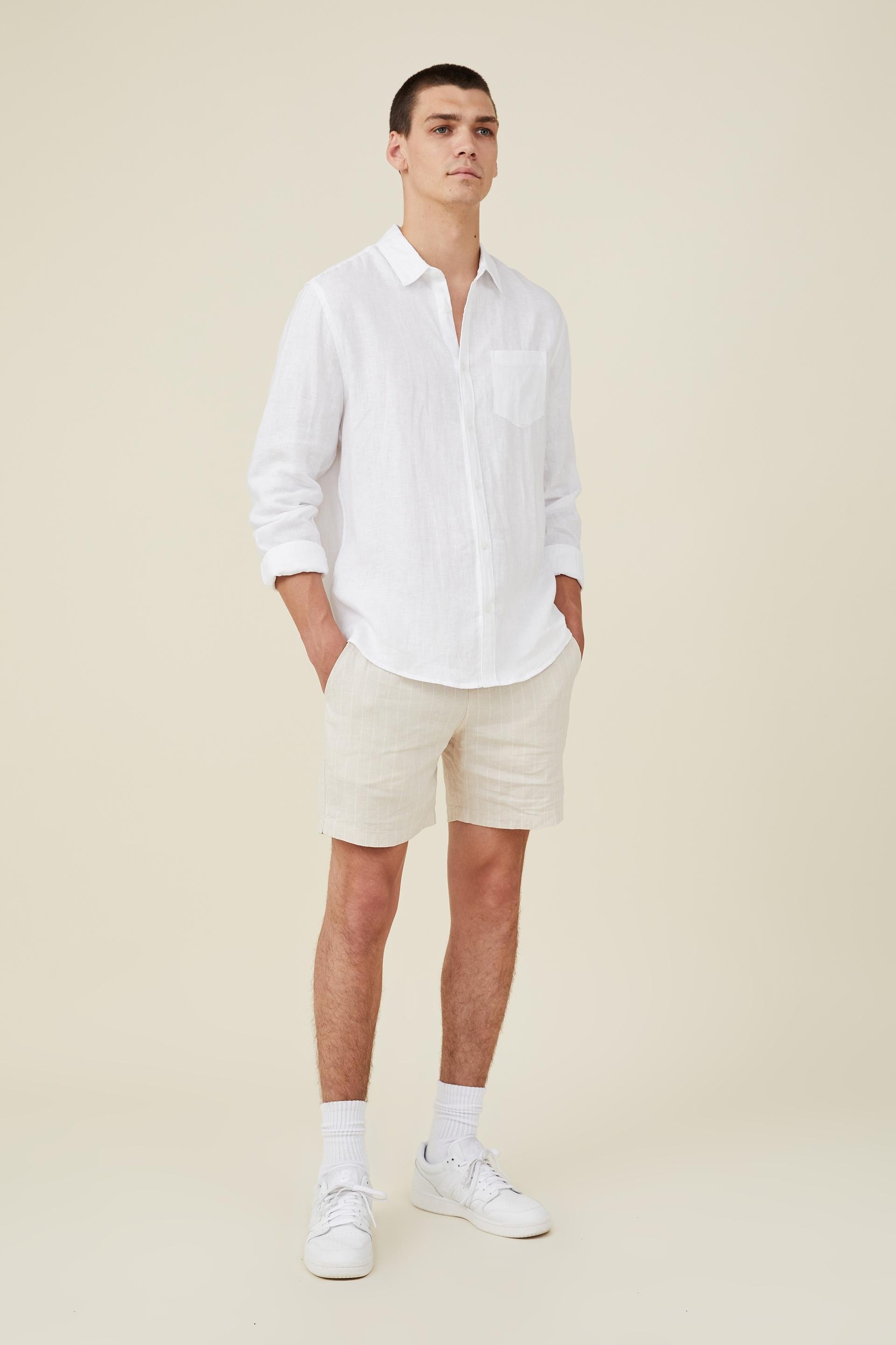 Linen Long Sleeve Shirt Product Image