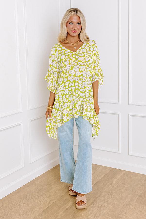 Sunshine Situation Shift Tunic in Lime Punch Product Image