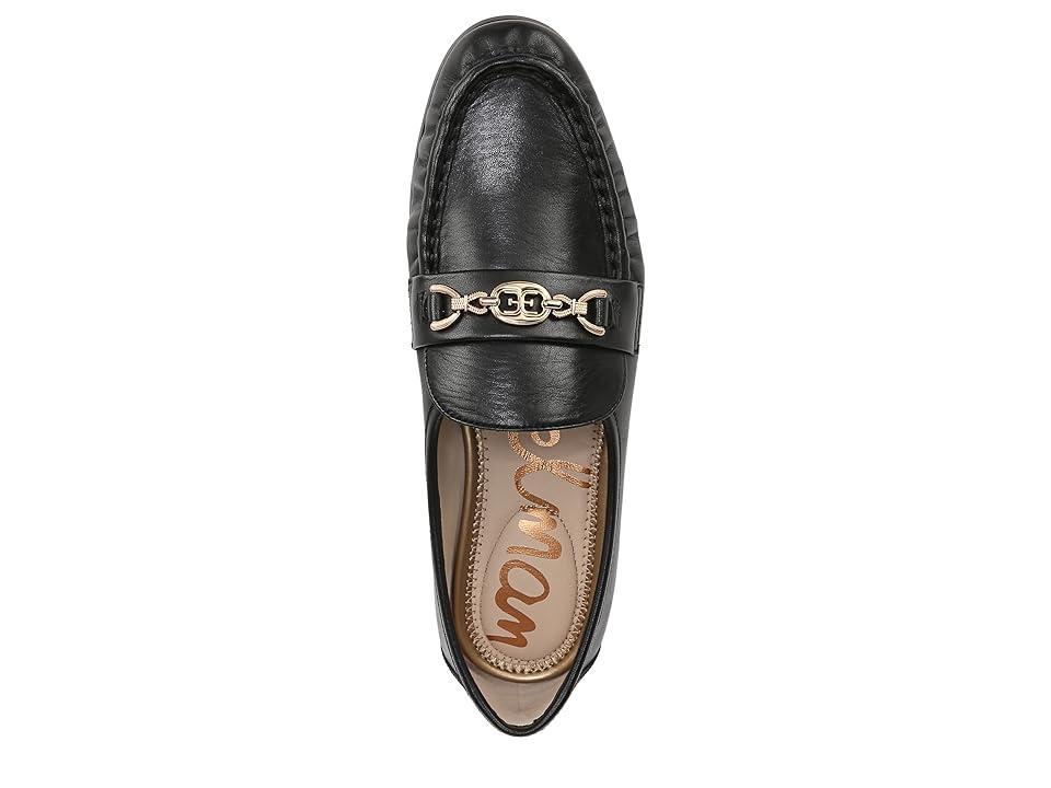 Sam Edelman Lucca Leather Ruched Bit Buckle Flat Loafers Product Image