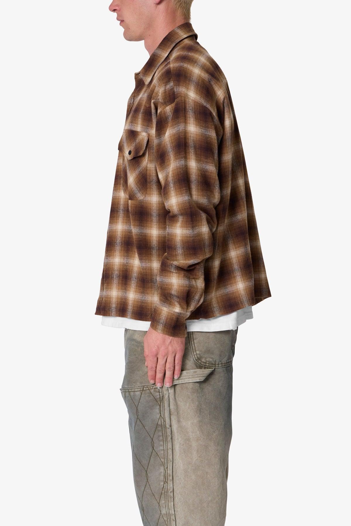 Western Flannel Shirt - Brown Product Image