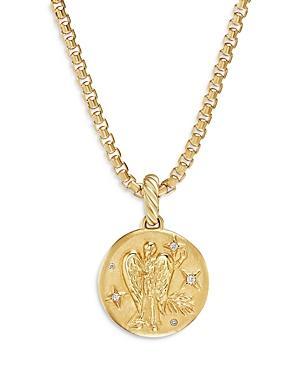 Womens Zodiac Amulet In 18K Yellow Gold With Diamonds Product Image