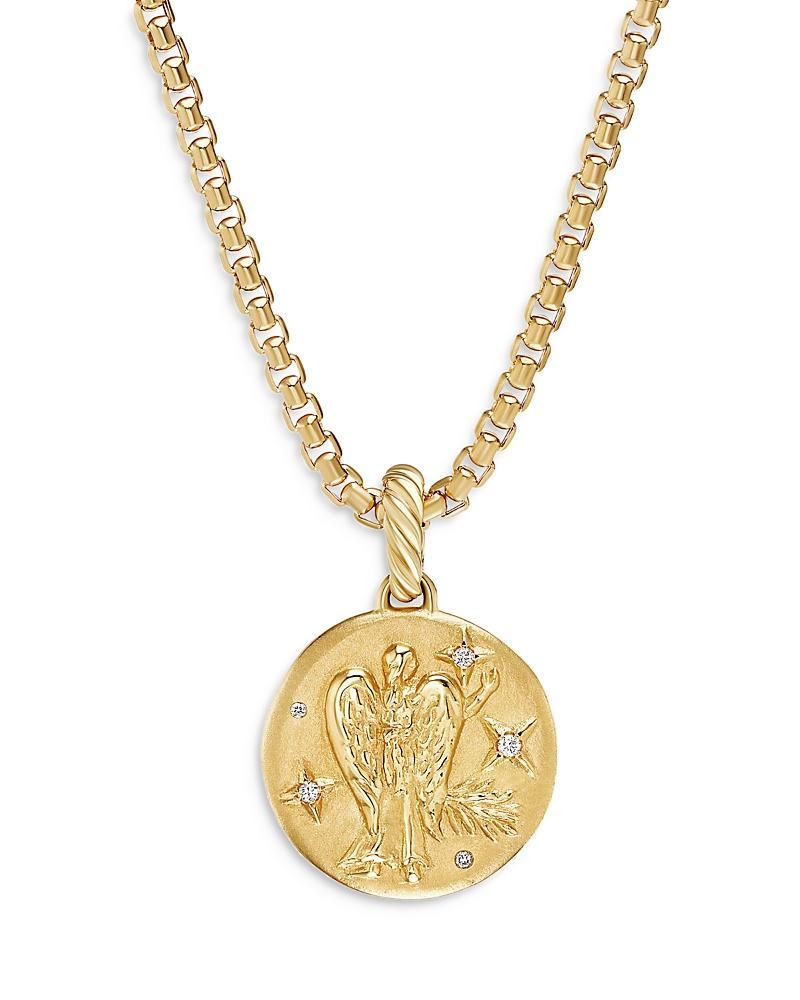 Womens Zodiac Amulet In 18K Yellow Gold With Diamonds Product Image