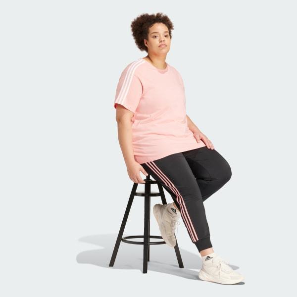 Essentials Slim 3-Stripes Tee (Plus Size) Product Image