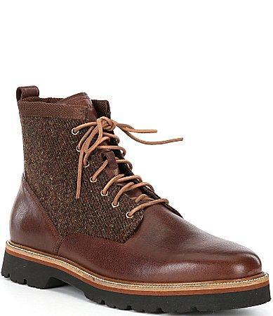 Cole Haan Mens American Plain Toe Waterproof Leather Lace Up Boots Product Image