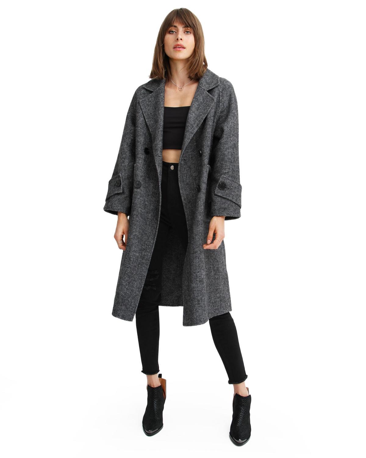 Women Belle & Bloom Rumour Has It Oversized Wool Blend Coat Product Image