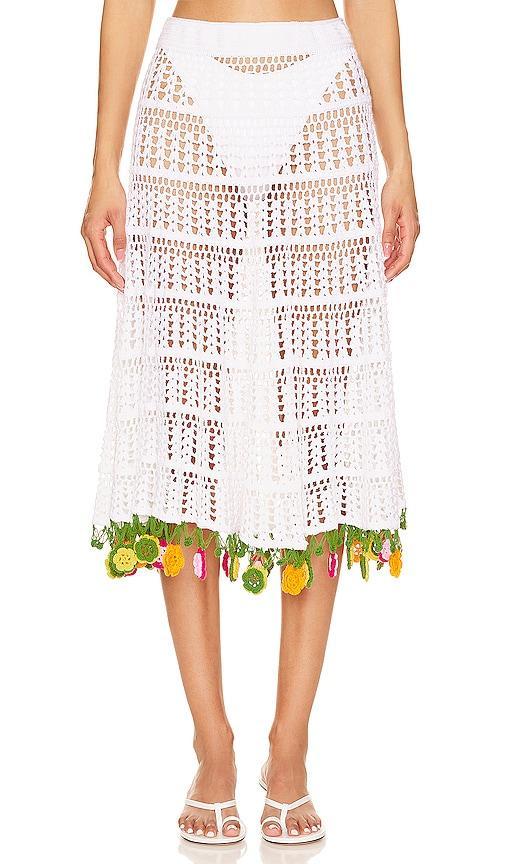 X Revolve Crochet Midi Skirt Product Image