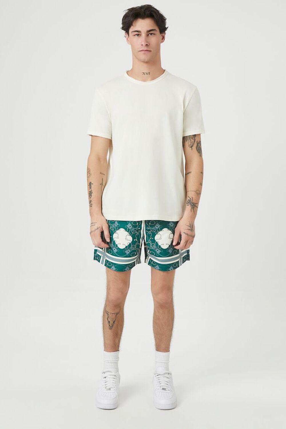 Ornate Print Swim Trunks | Forever 21 Product Image