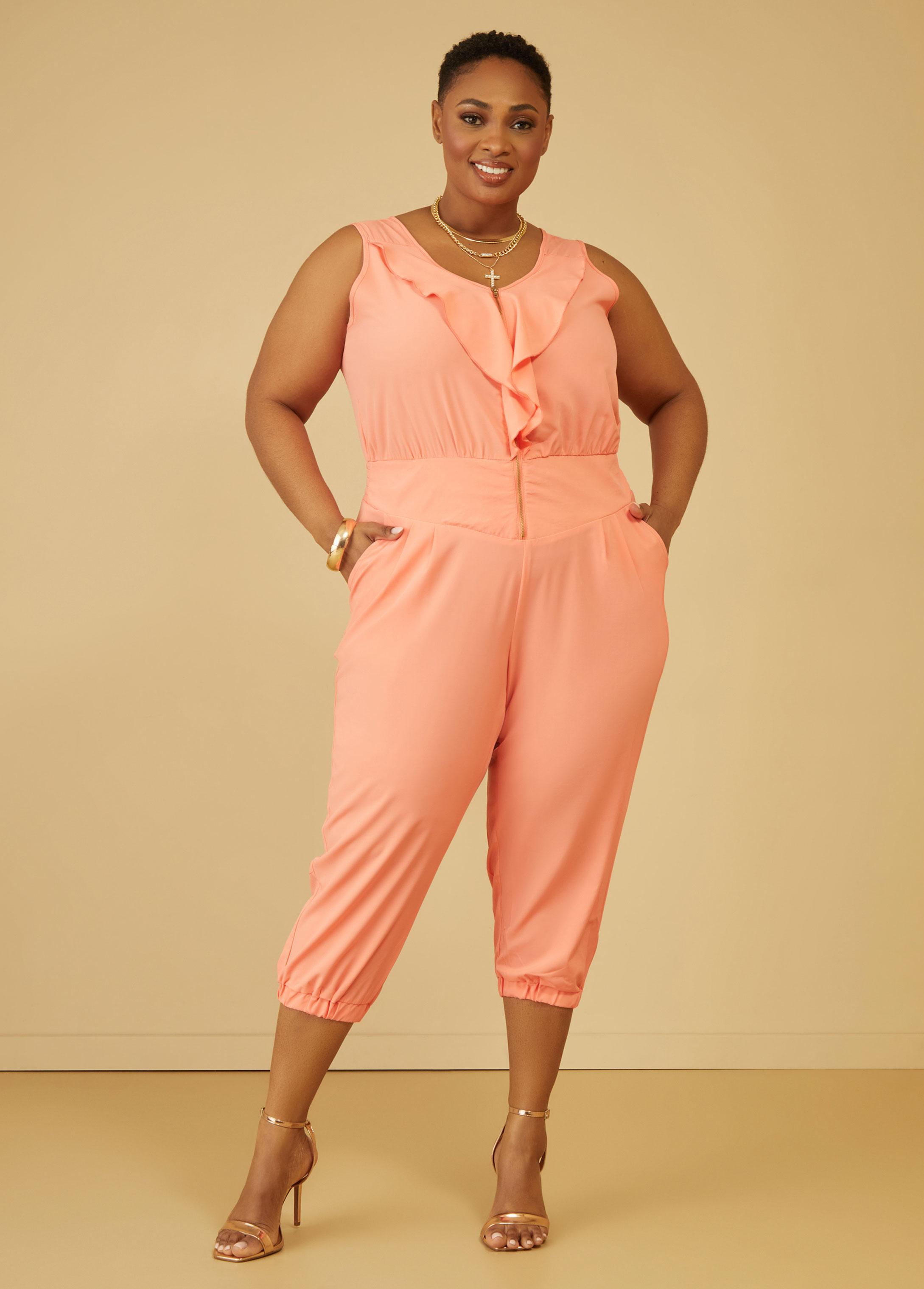 Ruffled Tapered Jumpsuit Product Image