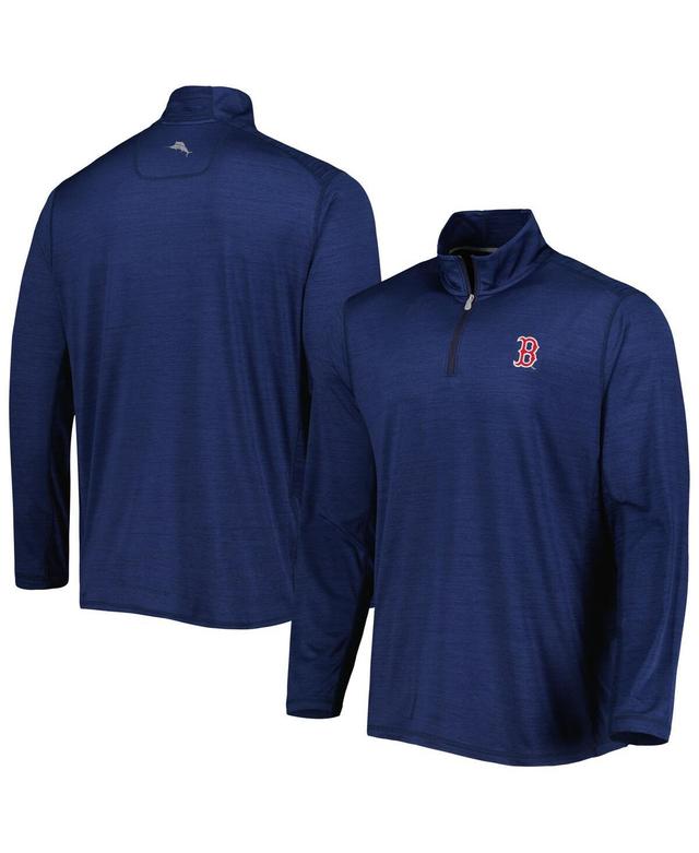 Mens Tommy Bahama Navy Boston Red Sox Delray IslandZone Half-Zip Top Product Image