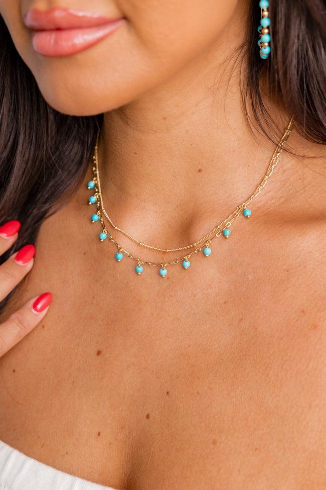 Layering Turquoise Beaded Necklace product image