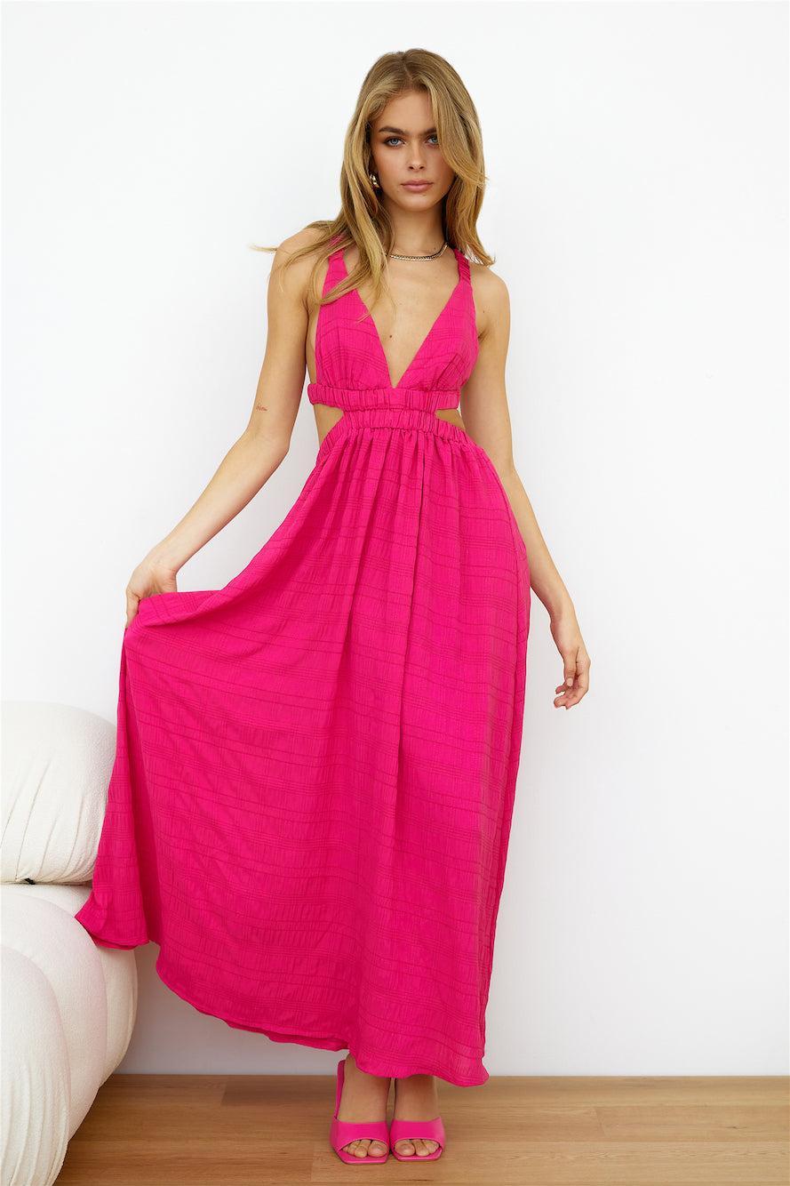 Wholesome Life Midi Dress Pink Product Image