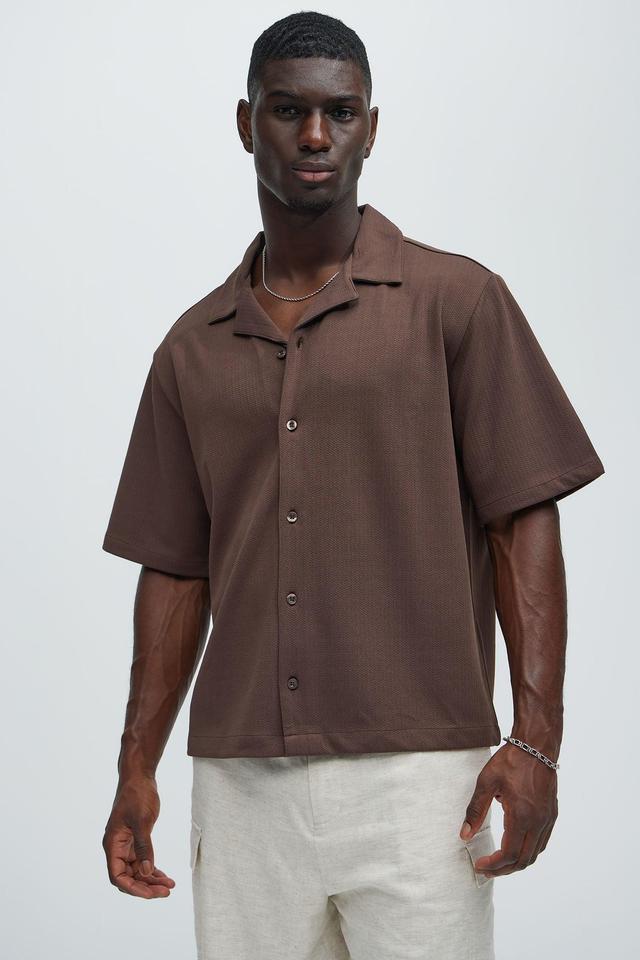 Koa Textured Shirt - Brown Product Image