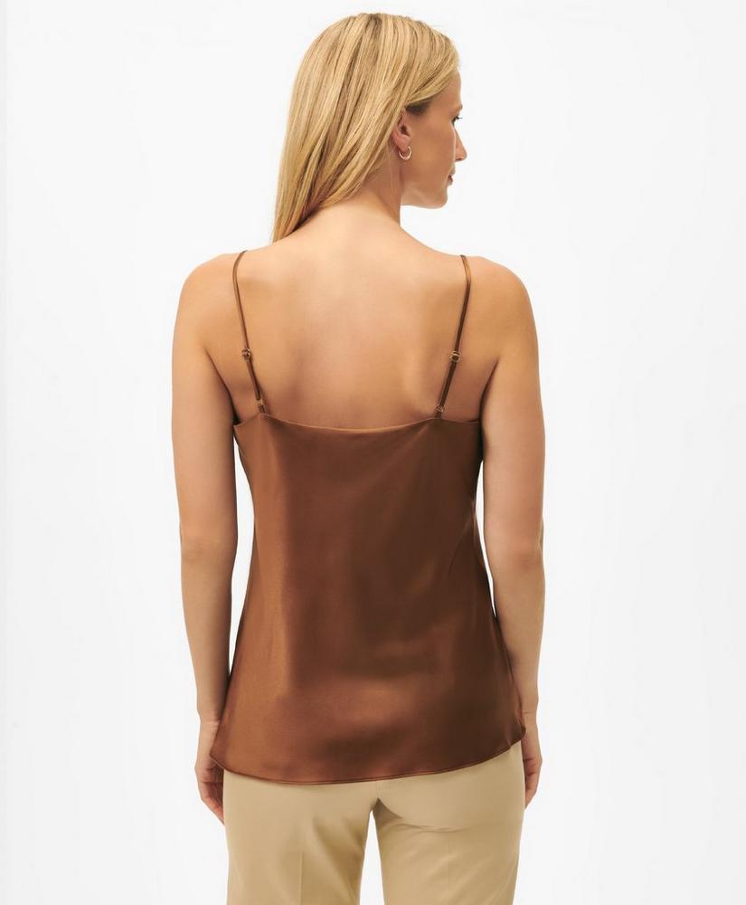 V-Neck Camisole in Washable Silk Charmeuse Product Image