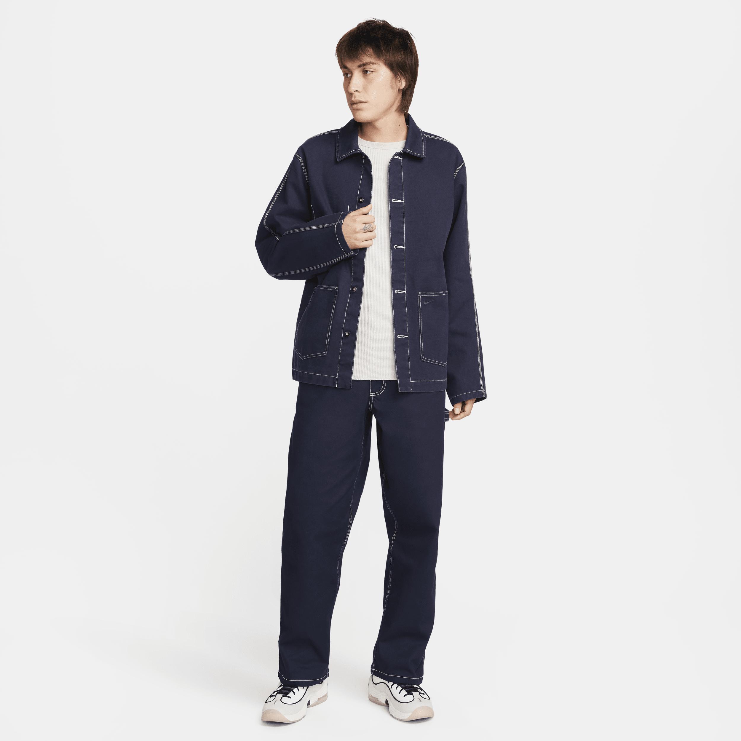 Nike Life Unisex chore jacket in dark blue Product Image