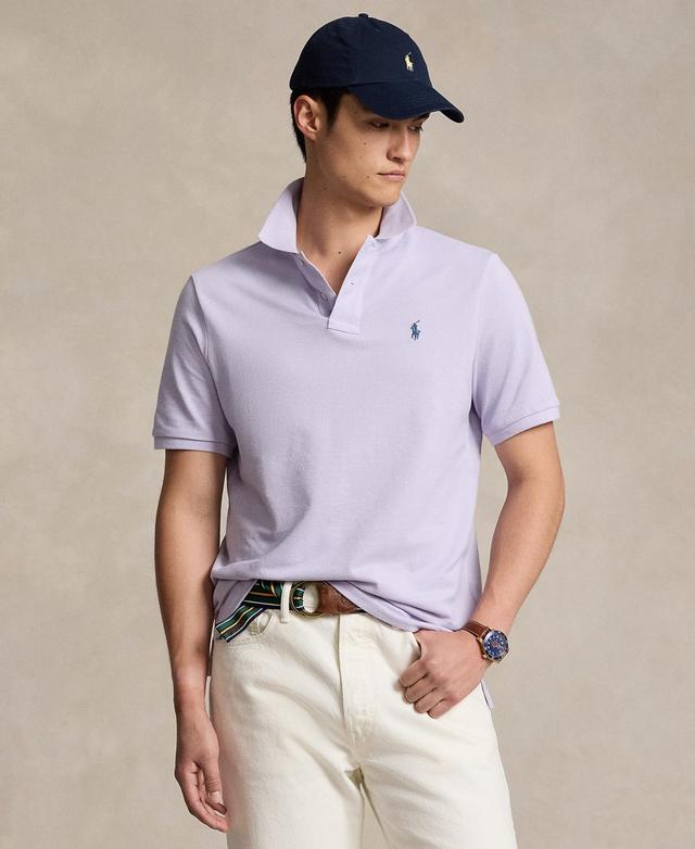 Men's Classic-fit Cotton Polo Shirt In Flower Purple Product Image