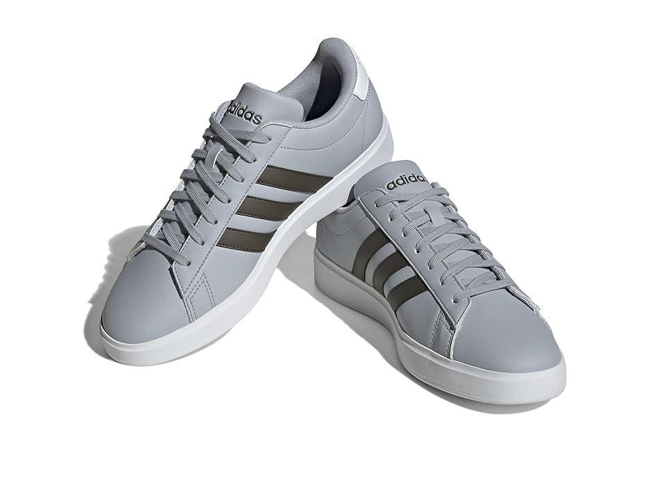 adidas Originals Grand Court 2.0 (Halo /Shadow Olive/Footwear White) Men's Shoes Product Image