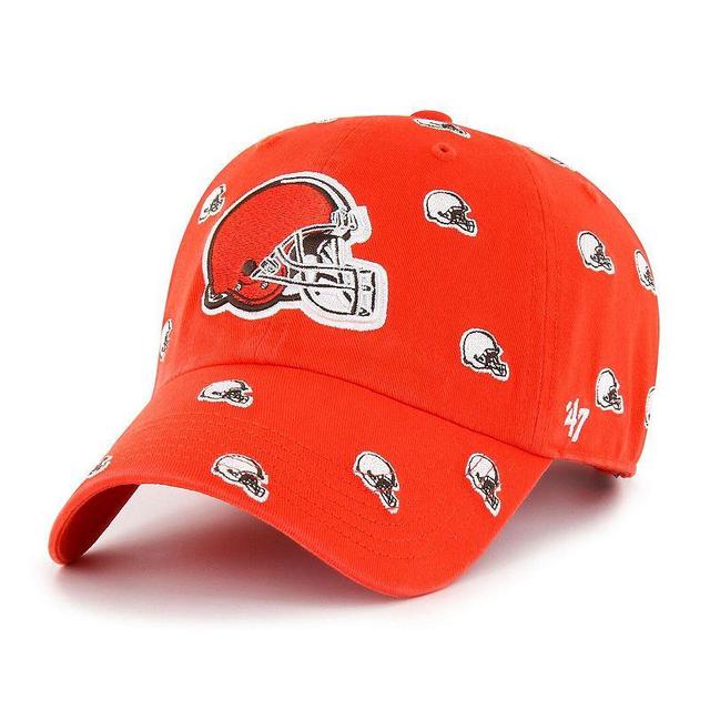 Womens 47 Cleveland Browns Confetti Clean Up Logo Adjustable Hat Product Image