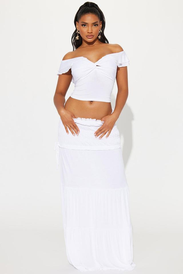 With Grace Skirt Set - White Product Image