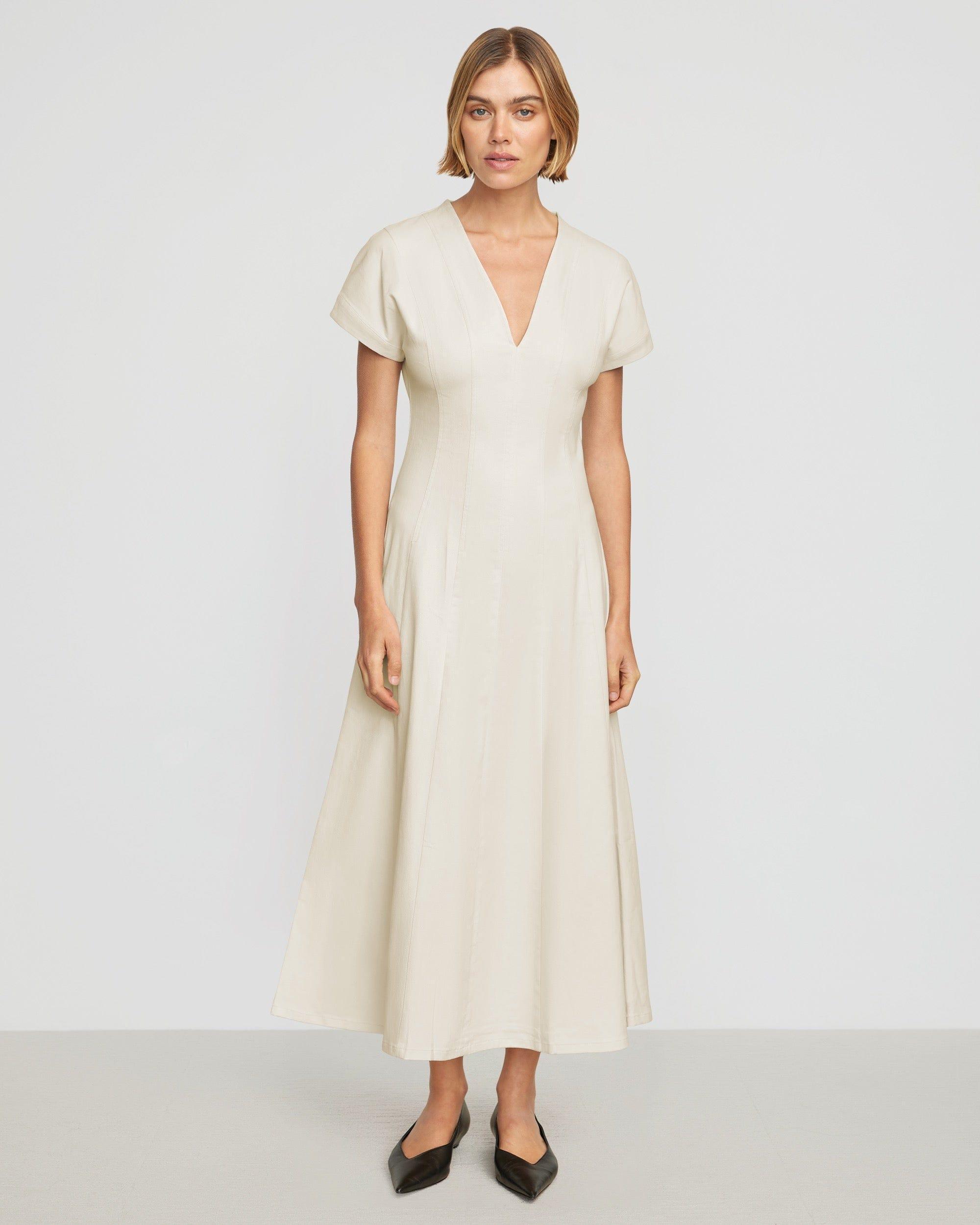 Ember Cotton Twill A-Line Dress Product Image