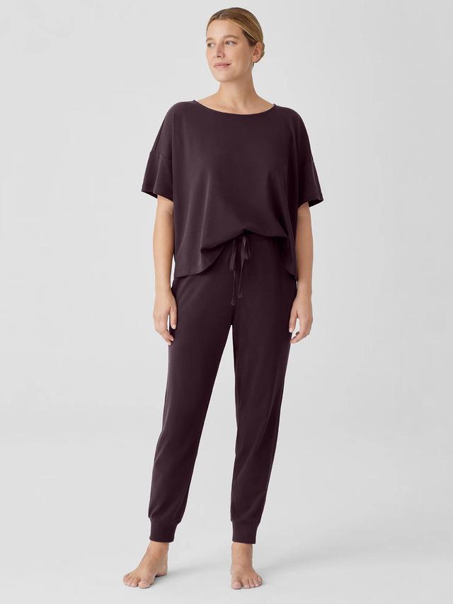 EILEEN FISHER Organic Cotton Interlock Jogger Sleep Pantfemale Product Image