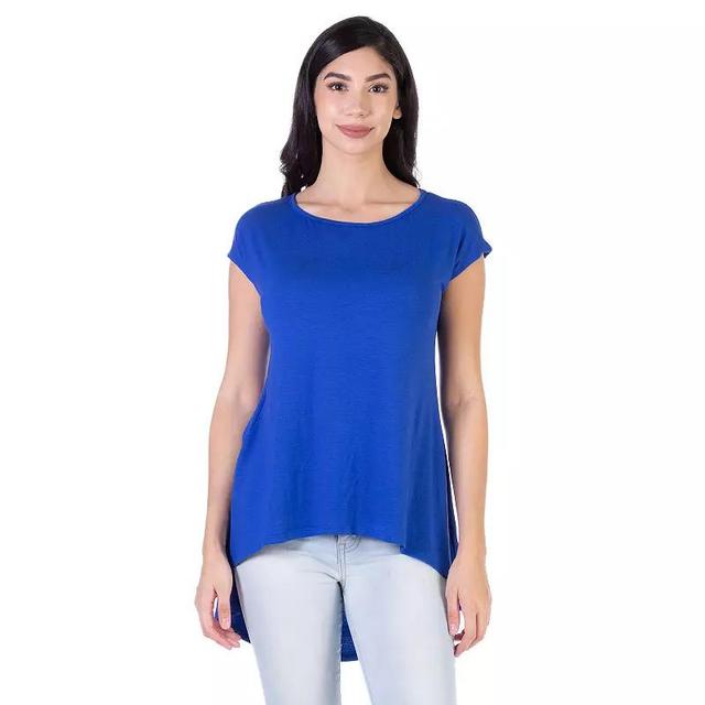 Womens 24Seven Comfort Apparel Short Sleeve High-Low Tunic Top Product Image