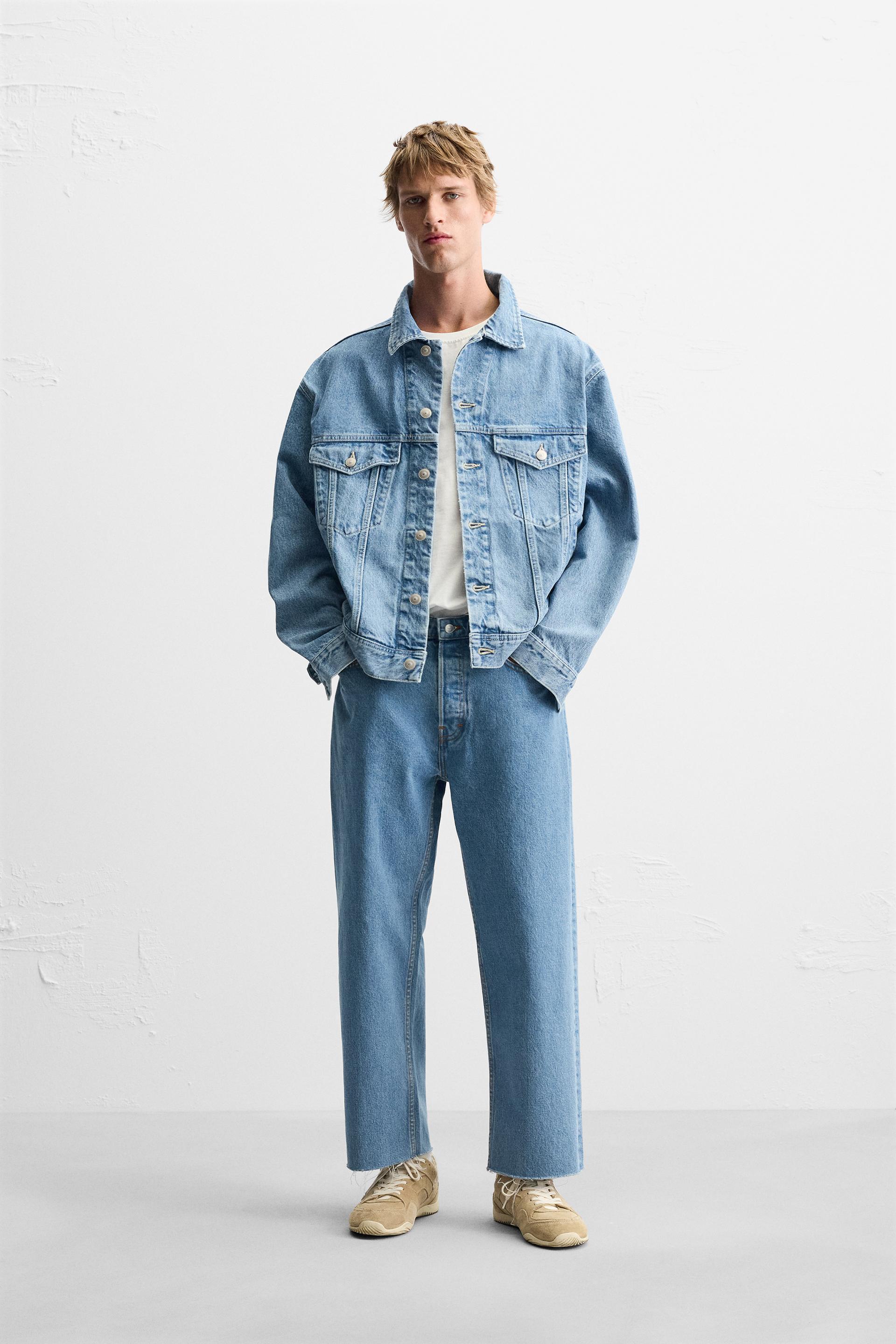 STRAIGHT CROPPED FIT JEANS Product Image