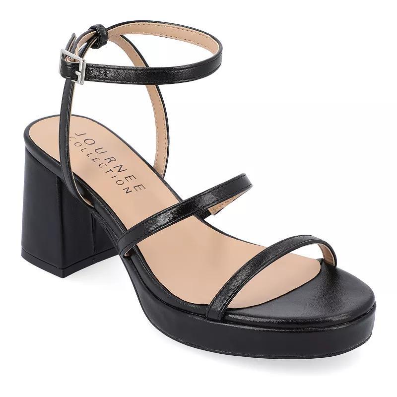 Journee Collection Samilee Womens Block Heel Sandals Product Image