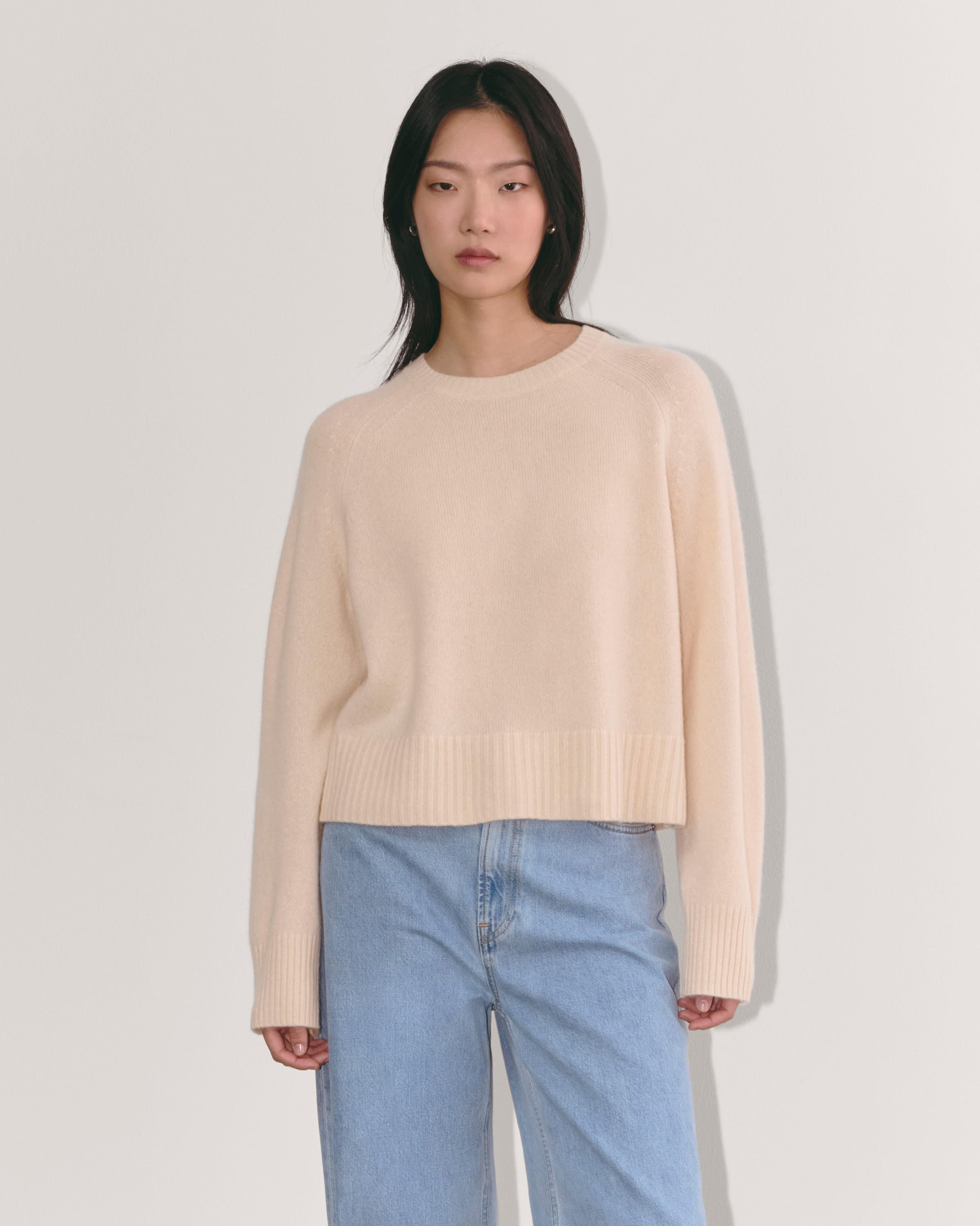 The Boxy Crew in Cashmere Product Image