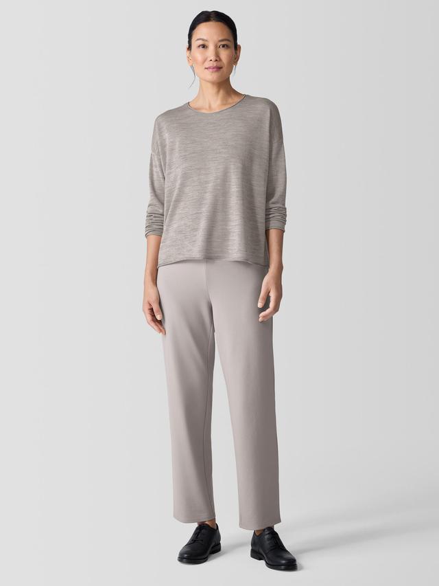 EILEEN FISHER Washable Flex Ponte Straight Pantfemale Product Image