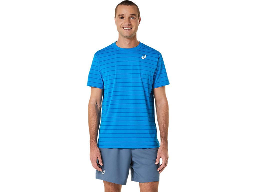 ASICS Men's Court Stripe Short Sleeve Top Product Image