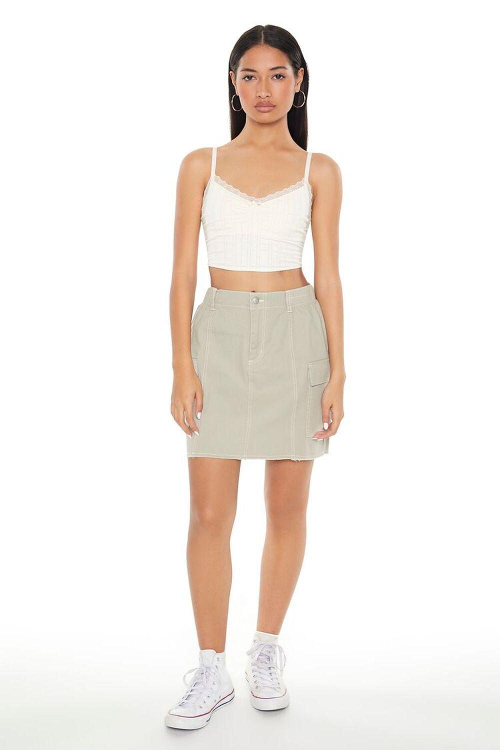 Cargo A-Line Mini Skirt | Forever 21 Product Image