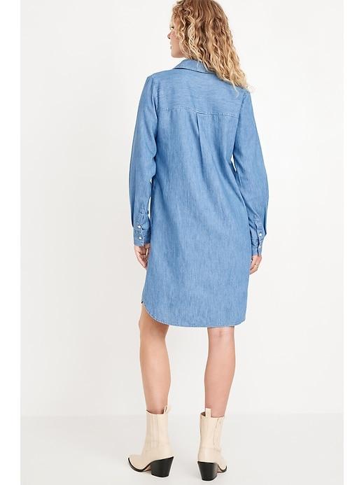 Jean Mini Shirt Dress Product Image