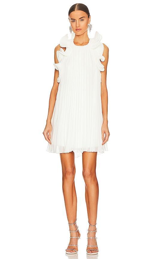 AMUR Mimi Dress in White. Product Image