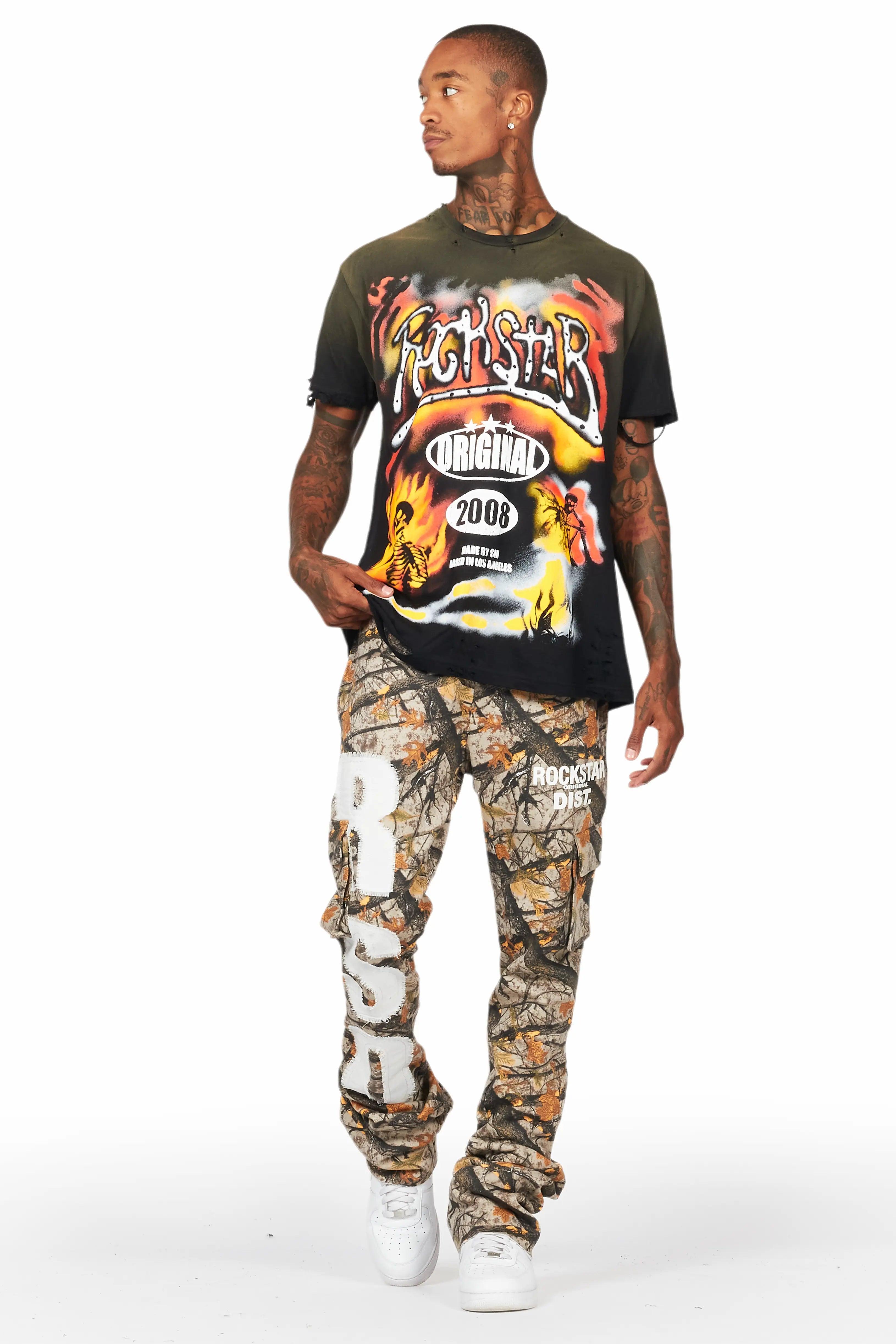 Admir Tree Camo Stacked Flare Pant Male Product Image