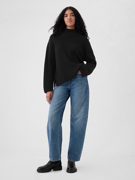 24/7 Split-Hem Mockneck Sweater Product Image