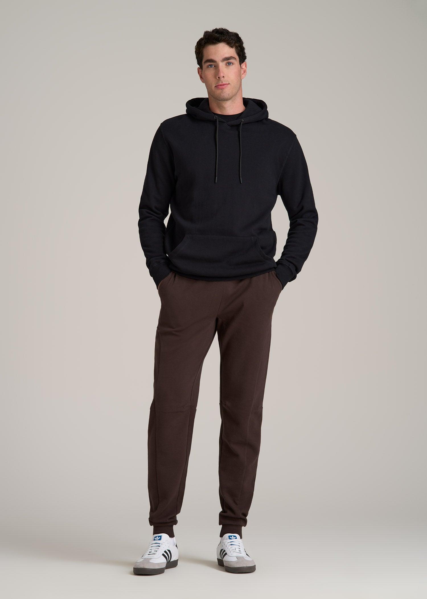 Tall Men's Utility Fleece Joggers in Espresso Male Product Image